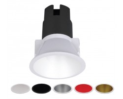Foco Downlight LED COB Fijo Redondo Ø93mm 12w Konic NIKE L, Blanco, Negro, Gris, Rojo ó Dorado